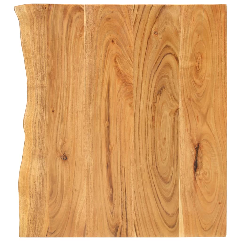 Bordplade til toiletbord 58×52×3,8 cm - massivt akacietræ med naturkant