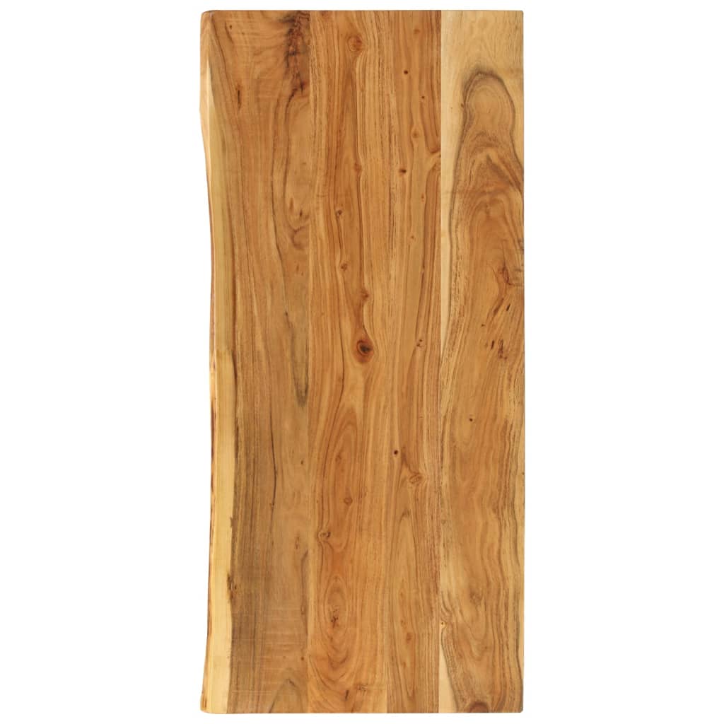 Bordplade til toiletbord 140×52×3,8 cm - massivt akacietræ med naturlig kant