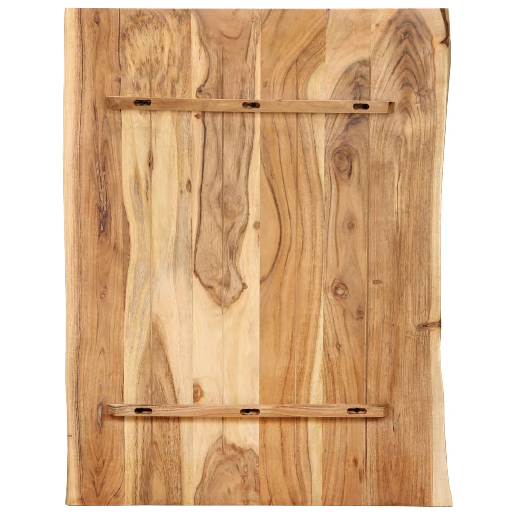 bordplade 80x(50-60)x2,5 cm massivt akacietræ