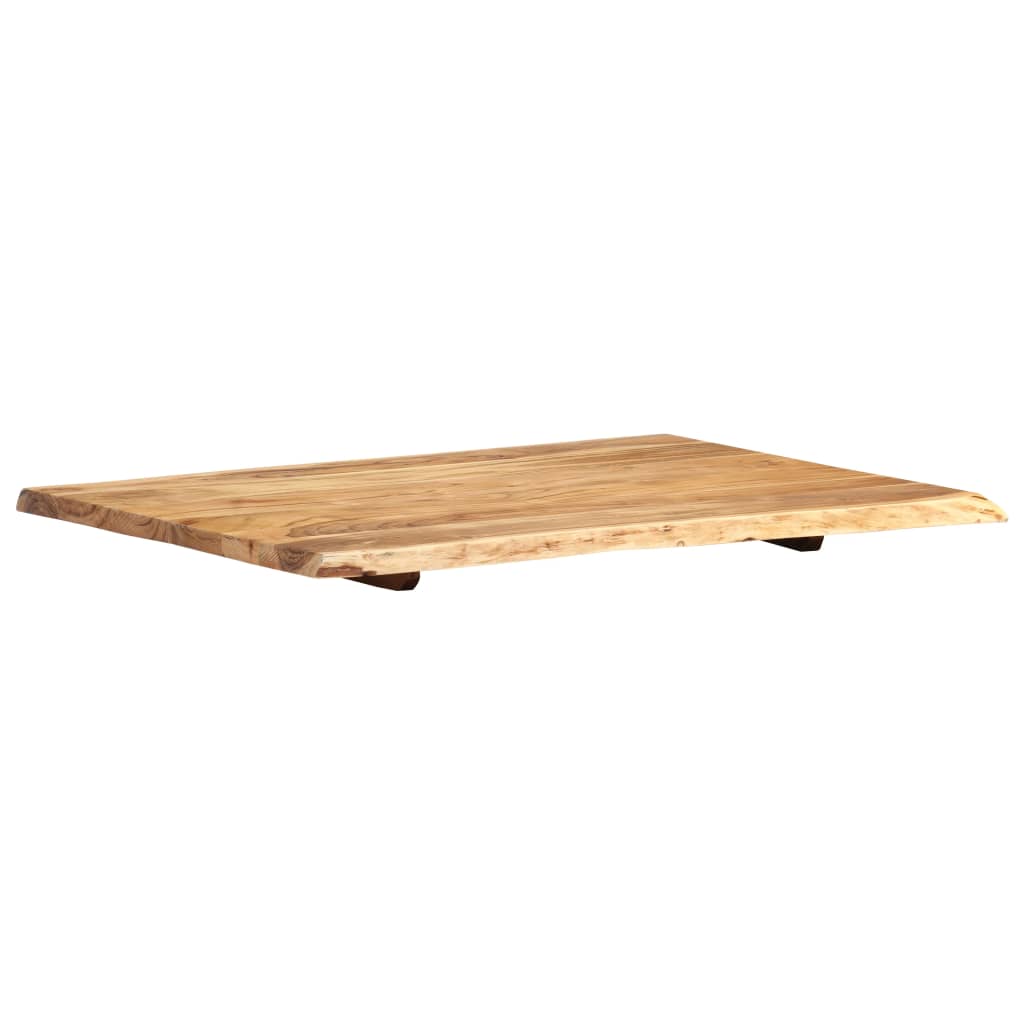 bordplade 80x(50-60)x2,5 cm massivt akacietræ
