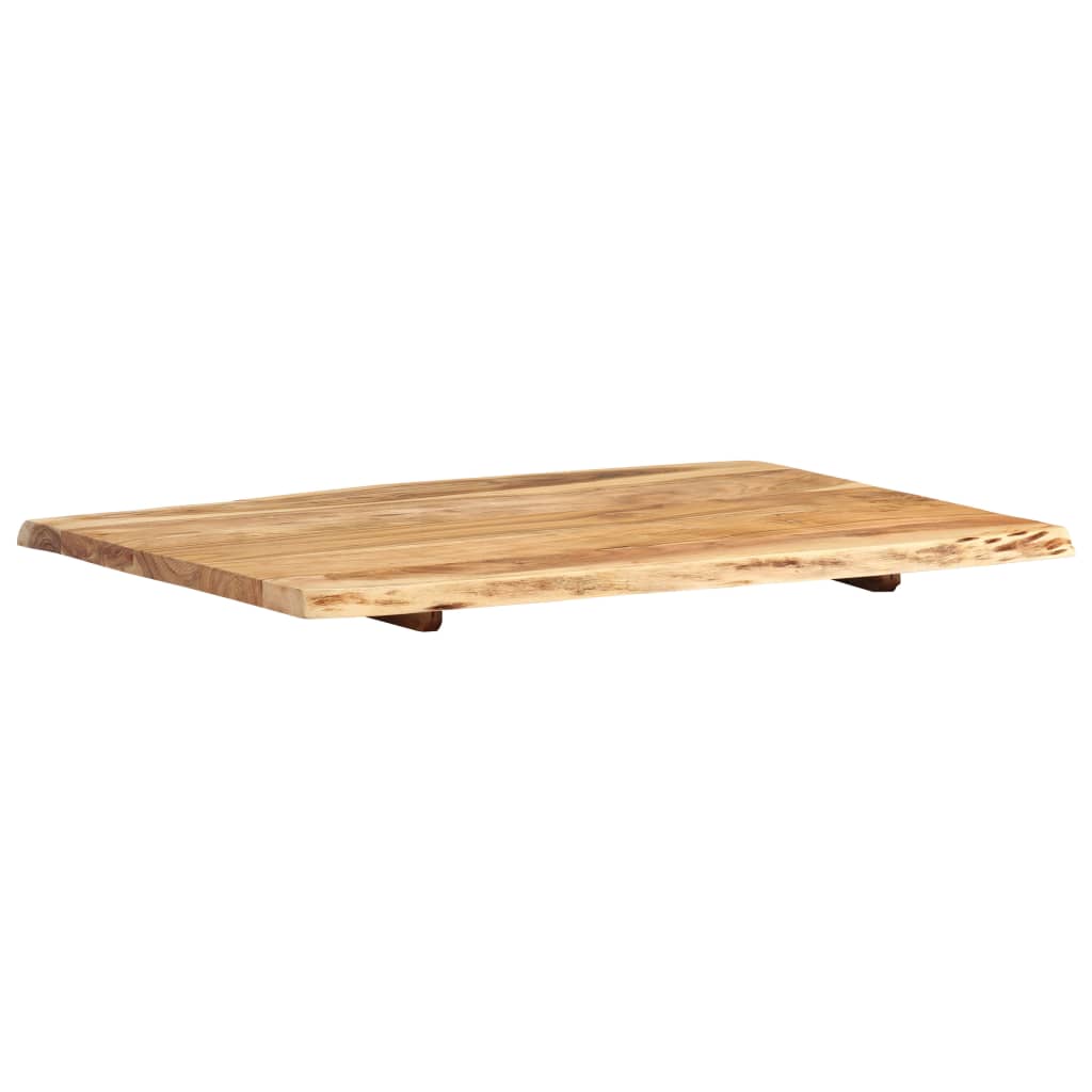 bordplade 80x(50-60)x2,5 cm massivt akacietræ
