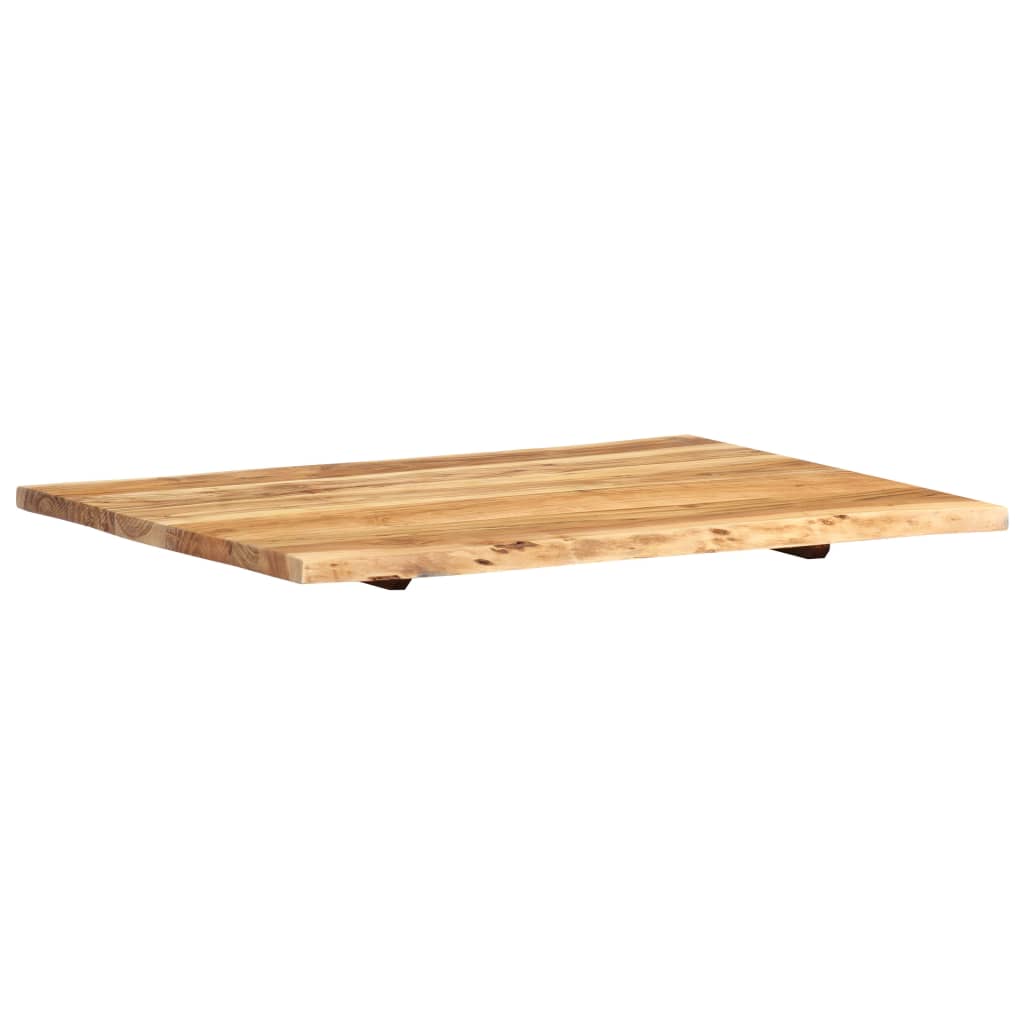 bordplade 80x(50-60)x2,5 cm massivt akacietræ