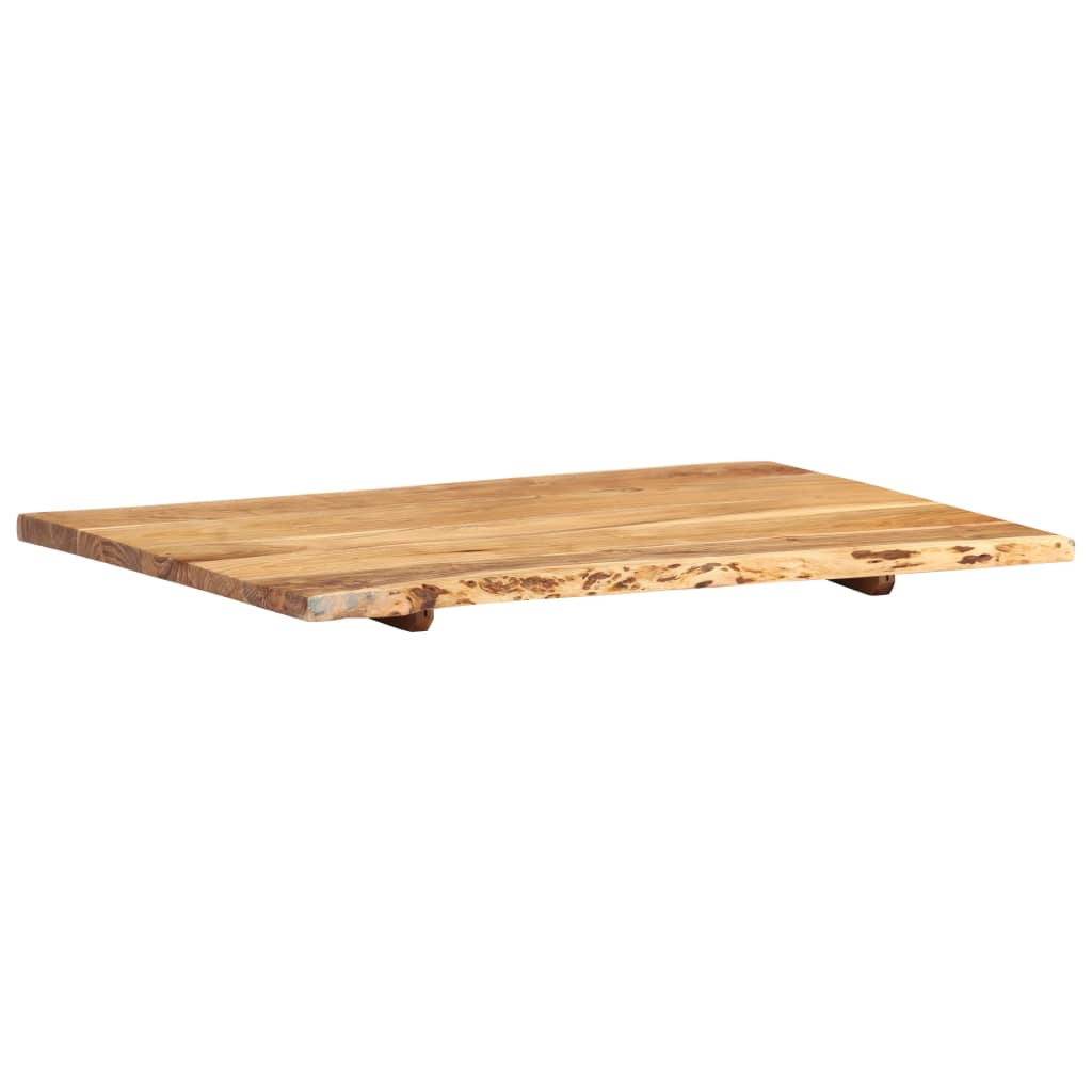 bordplade 80x(50-60)x2,5 cm massivt akacietræ
