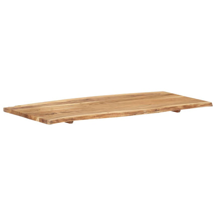 bordplade 118x(50-60)x2,5 cm massivt akacietræ
