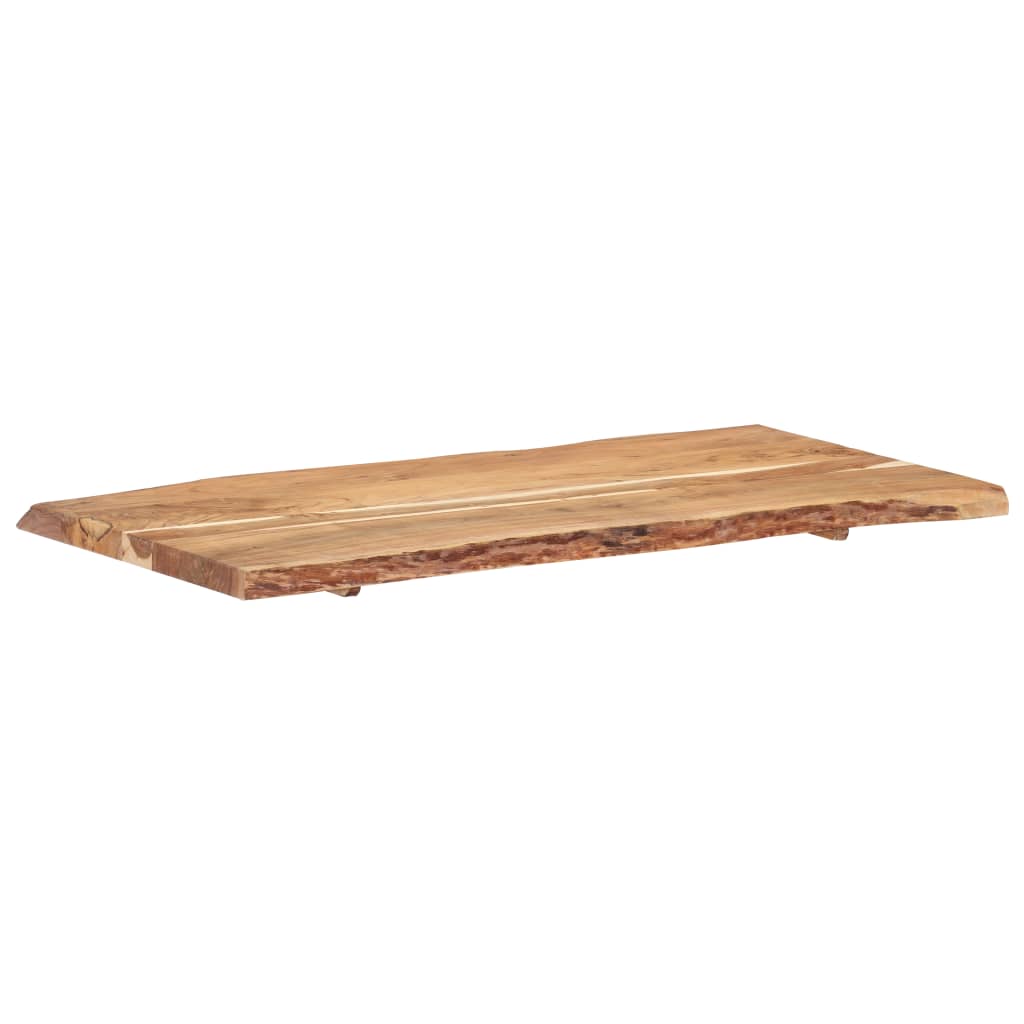 bordplade 118x(50-60)x3,8 cm massivt akacietræ