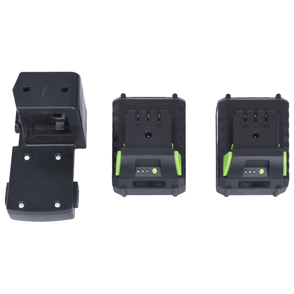 ledningsfri plæneklipper to batteripakker 20 V 2000 mAh Li-ion