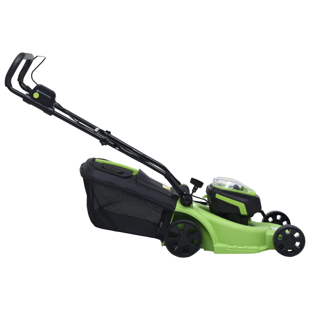 ledningsfri plæneklipper to batteripakker 20 V 2000 mAh Li-ion