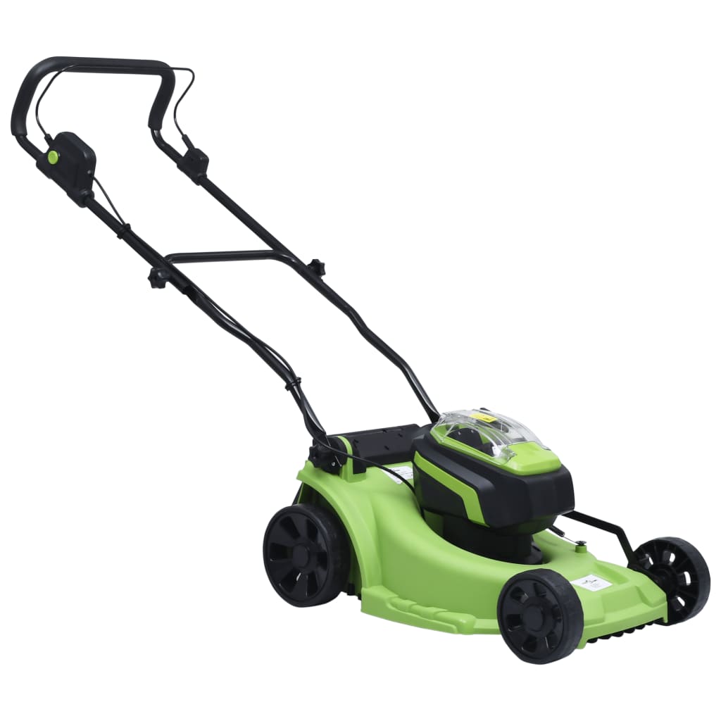 ledningsfri plæneklipper to batteripakker 20 V 2000 mAh Li-ion