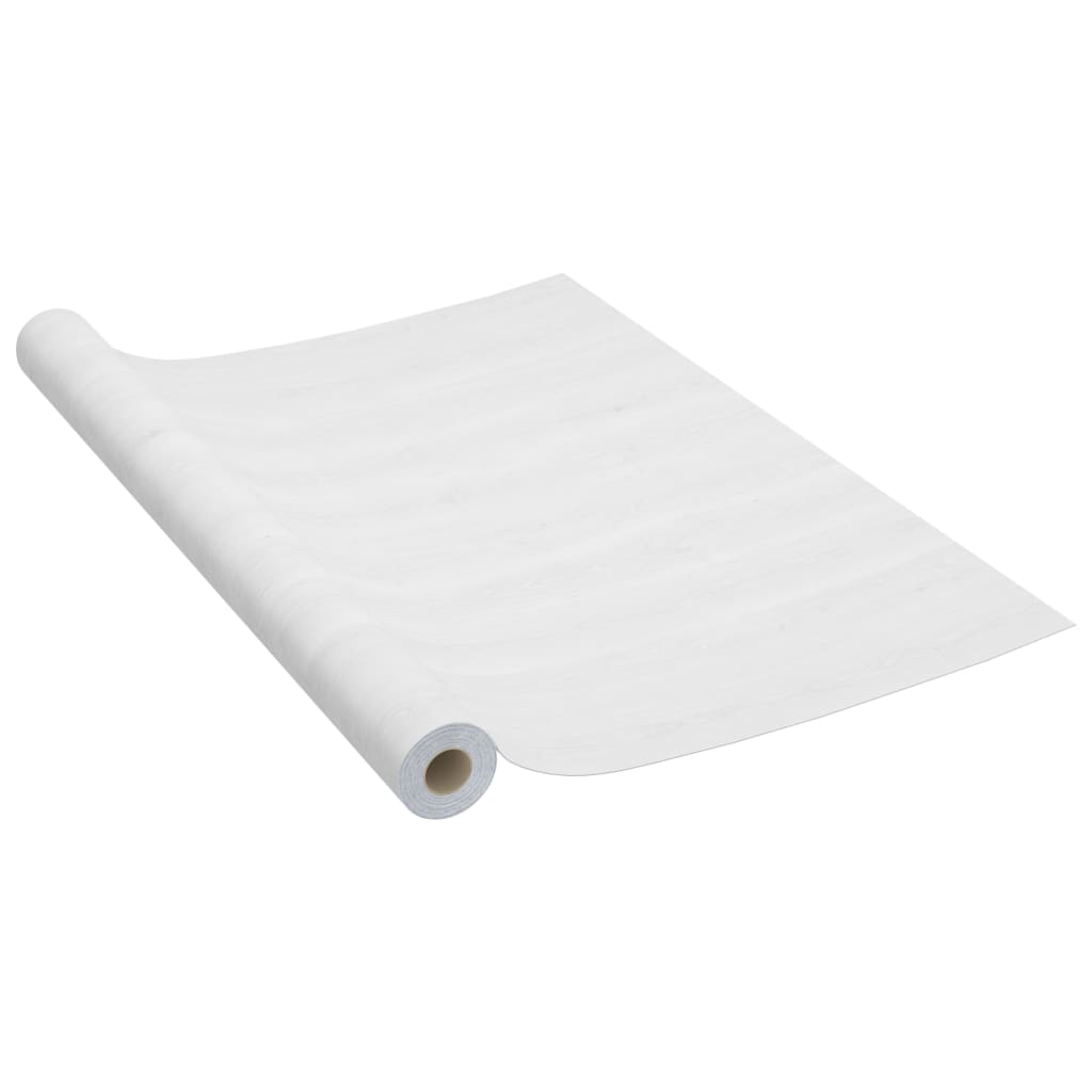selvklæbende folie til døre 2 stk. 210x90 cm PVC hvidt træ