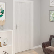 selvklæbende folie til døre 2 stk. 210x90 cm PVC hvidt træ