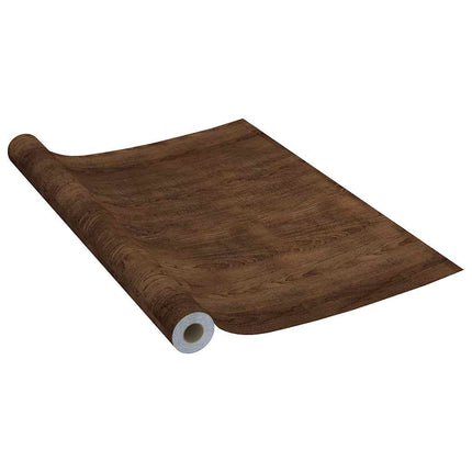 selvklæbende folie til døre 2 stk. 210x90 cm PVC mørk eg