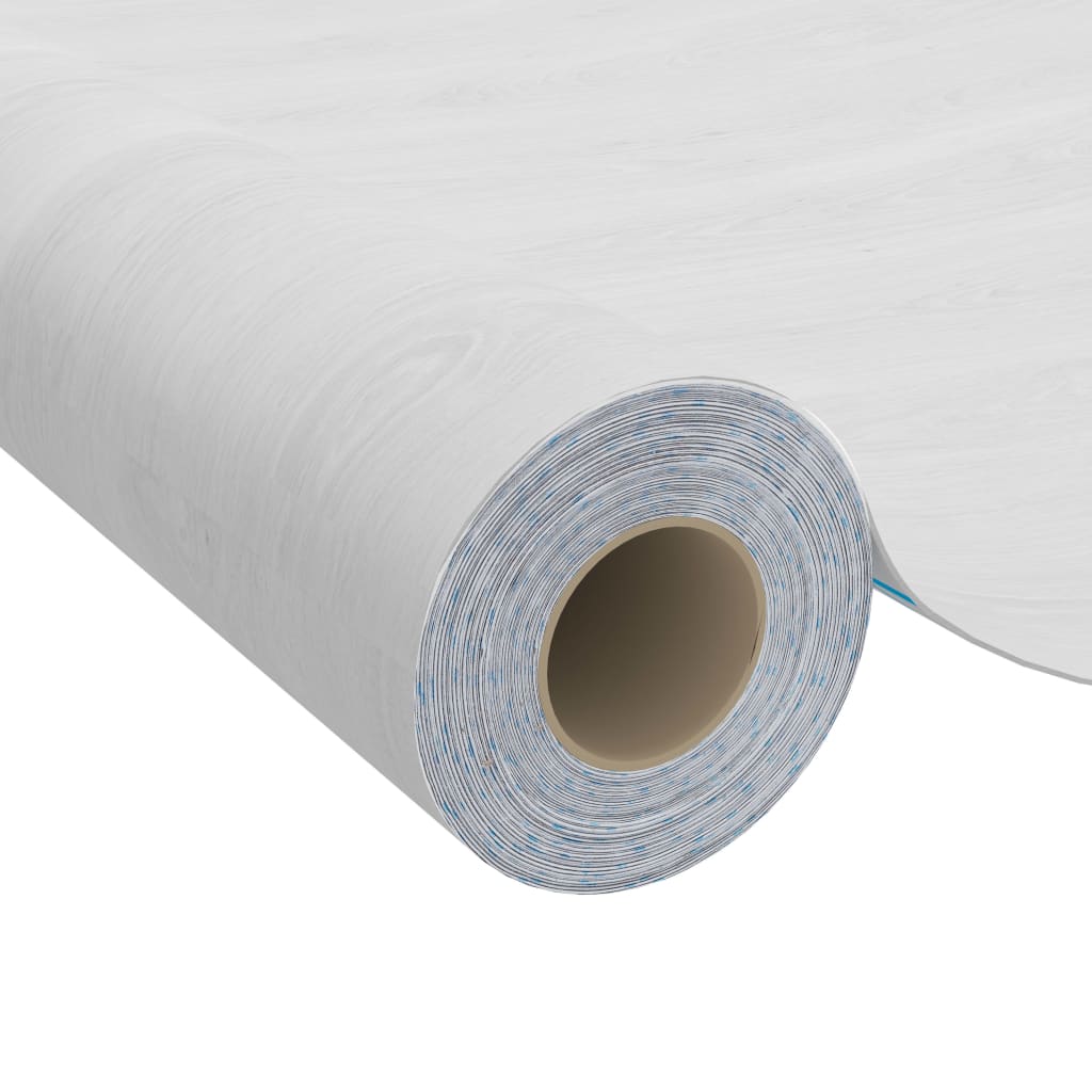 selvklæbende folie til møbler 500x90 cm PVC hvidt træ