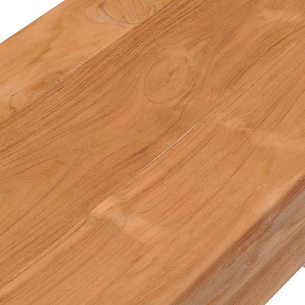 konsolbord 110x35x75 cm massivt teaktræ