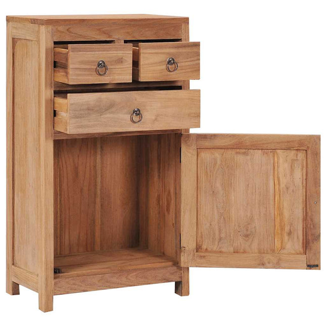 skænk 50x30x90 cm massivt teaktræ