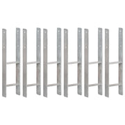 hegnspløkker 6 stk. 14x6x60 cm galvaniseret stål sølvfarvet