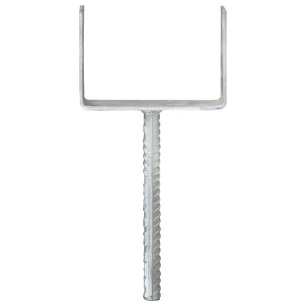 hegnspløkker 6 stk. 14x6x30 cm galvaniseret stål sølvfarvet