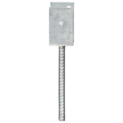 hegnspløkker 6 stk. 14x6x30 cm galvaniseret stål sølvfarvet
