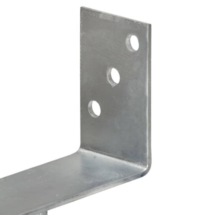 hegnspløkker 6 stk. 14x6x30 cm galvaniseret stål sølvfarvet