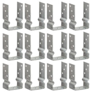jordankre 12 stk. 9x6x15 cm galvaniseret stål sølvfarvet