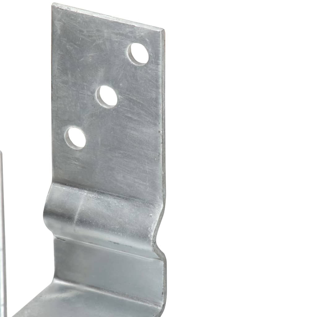 jordankre 12 stk. 9x6x15 cm galvaniseret stål sølvfarvet