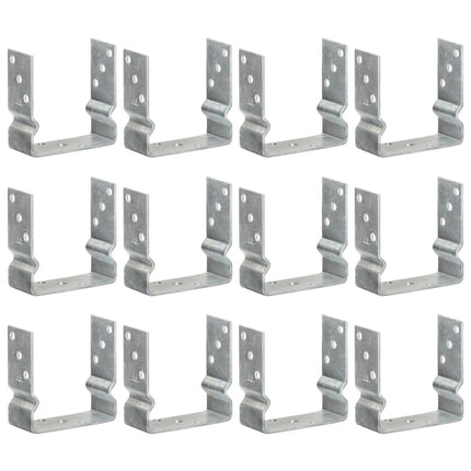 jordankre 12 stk. 14x6x15 cm galvaniseret stål sølvfarvet