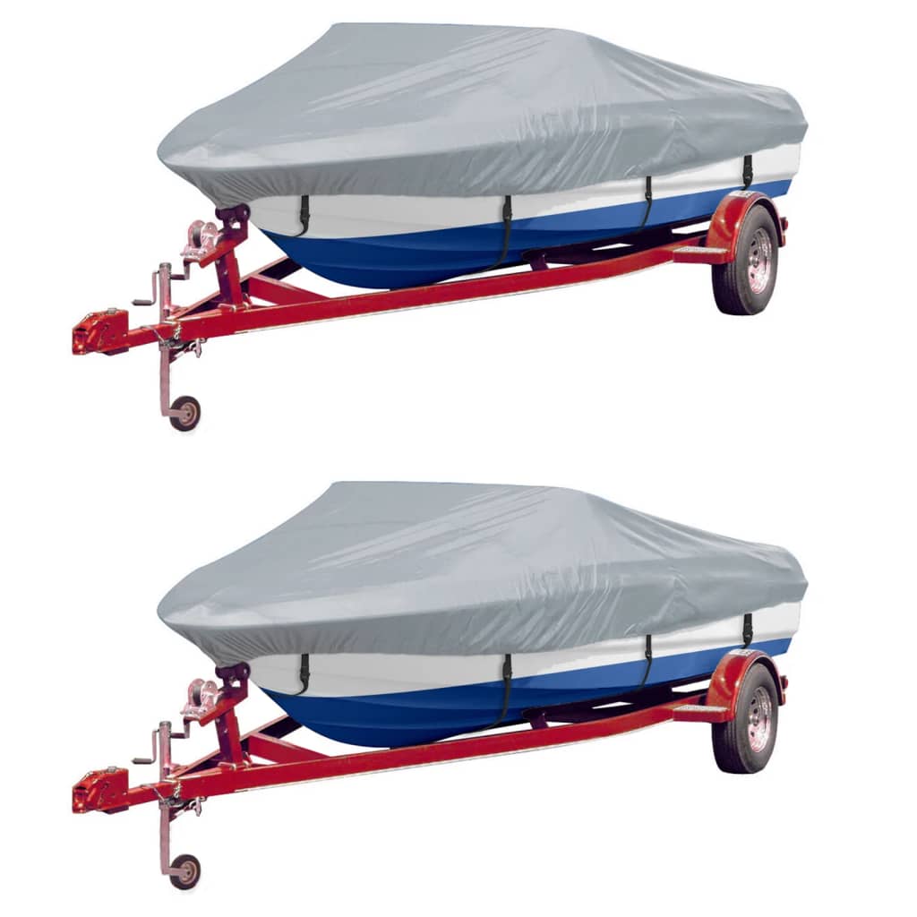båddækken 2 stk. 519-580 cm længde, 294 cm bredde grå billede