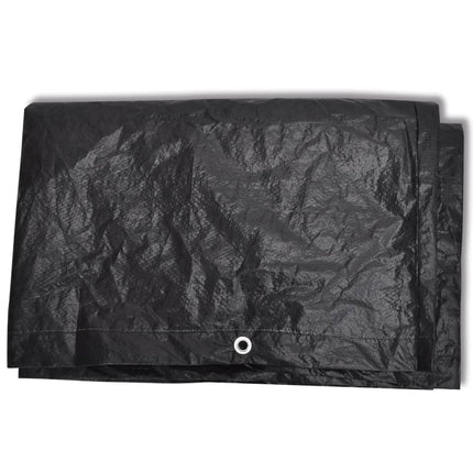 møbelovertræk 2 stk. 4 pers. polyrattansæt 8 huller 113x113 cm