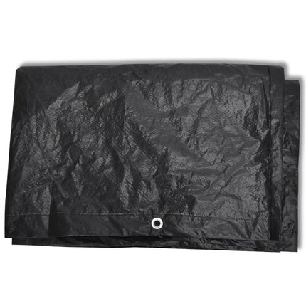 havemøbelovertræk 2 stk. 8-pers. sæt 10 snørehuller 229x113 cm