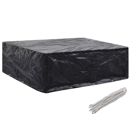 havemøbelovertræk 2 stk. 8 snørehuller 250x210x90 cm