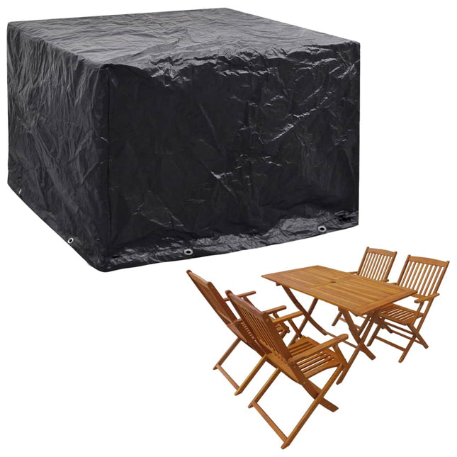 havemøbelovertræk 2 stk. 8 snørehuller 122x112x98 cm