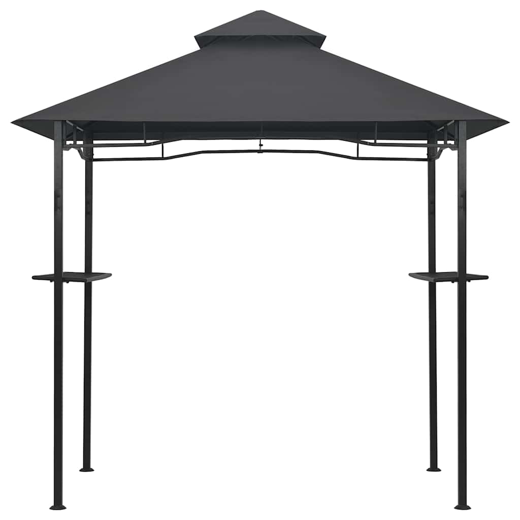 grillpavillon 240x150x255 cm stål antracitgrå