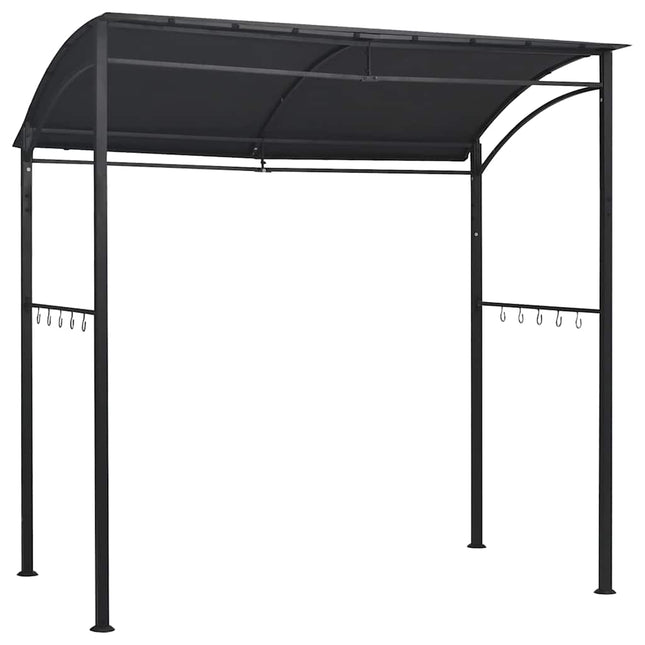 grillpavillon 215x150x220 cm stål antracitgrå