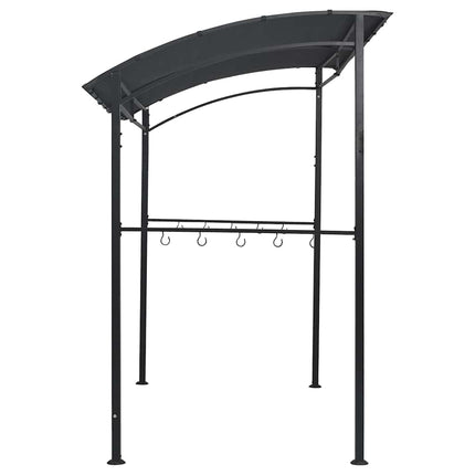 grillpavillon 215x150x220 cm stål antracitgrå