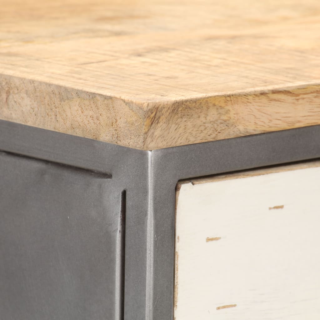 kommode 45x30x105 cm massivt mangotræ