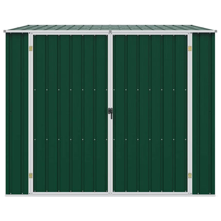 haveskur 195x198x159 cm galvaniseret stål grøn