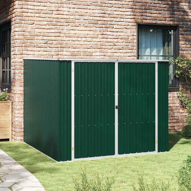 haveskur 195x198x159 cm galvaniseret stål grøn