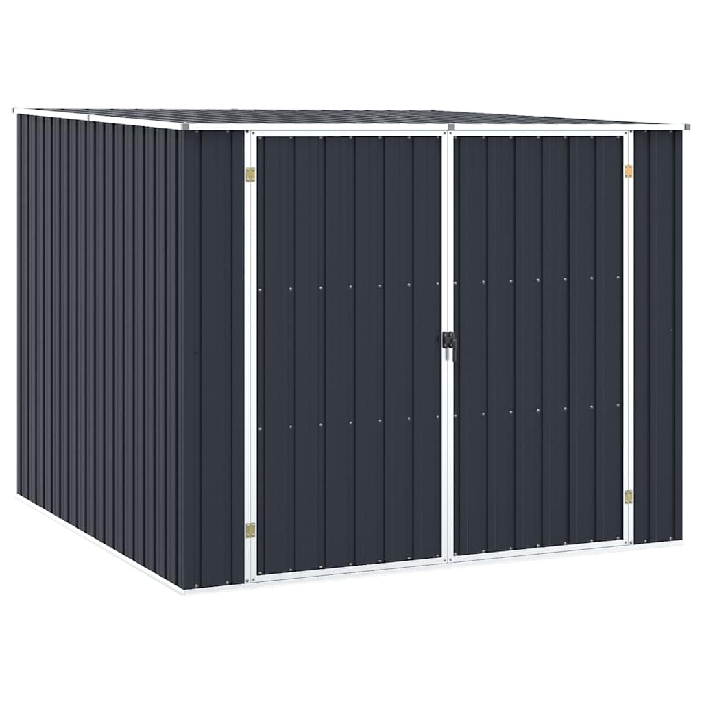 haveskur 195x198x159 cm galvaniseret stål antracitgrå