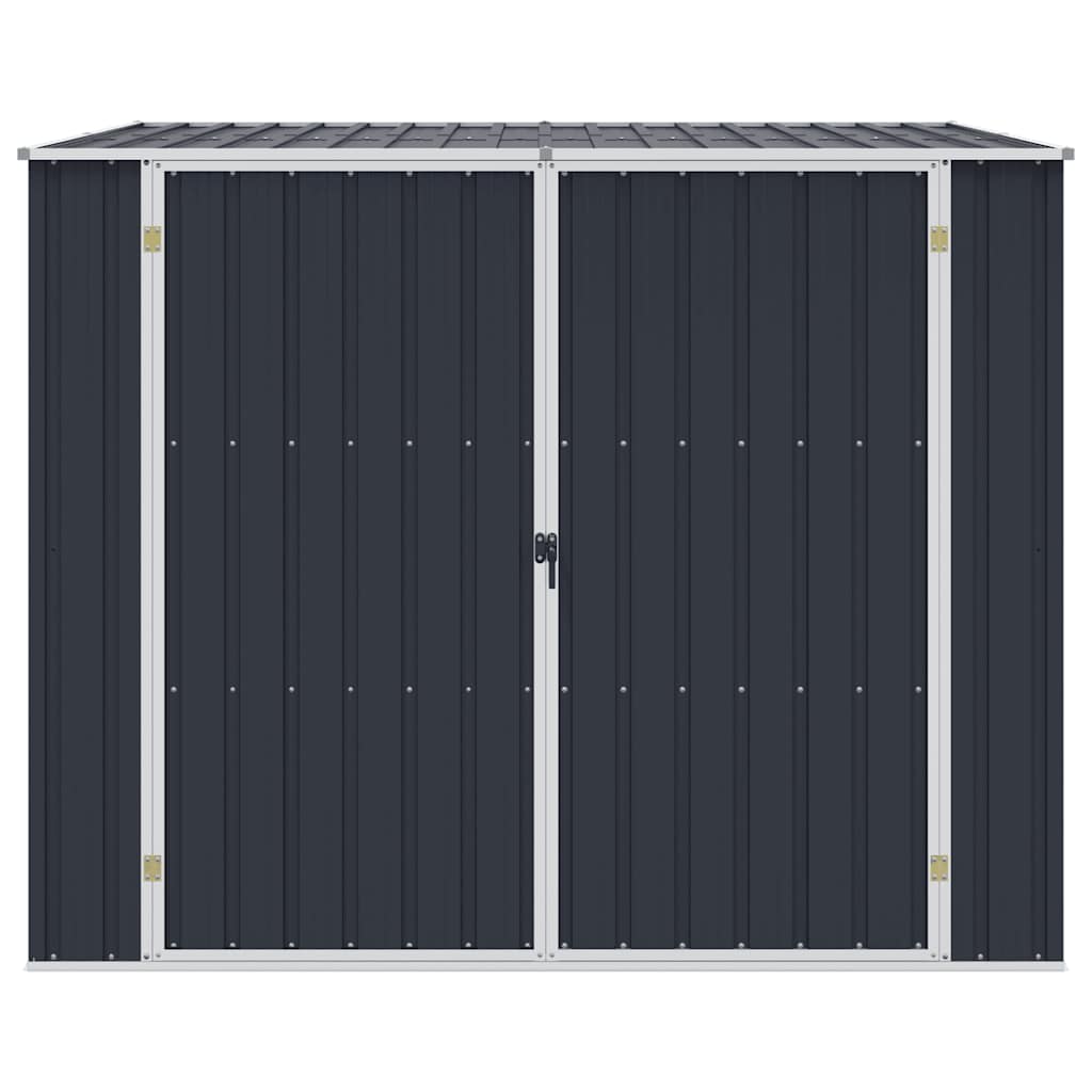 haveskur 195x198x159 cm galvaniseret stål antracitgrå