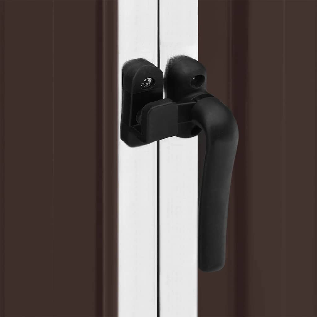 haveskur 195x198x159 cm galvaniseret stål brun