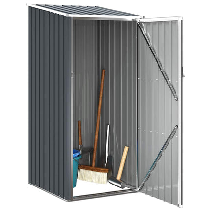 haveskur 87x98x159 cm galvaniseret stål antracitgrå