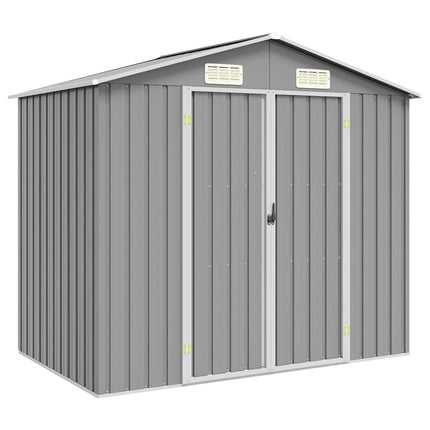 haveskur 205x129x183 cm galvaniseret stål grå