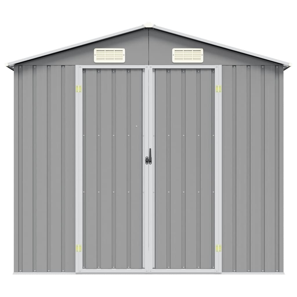 haveskur 205x129x183 cm galvaniseret stål grå