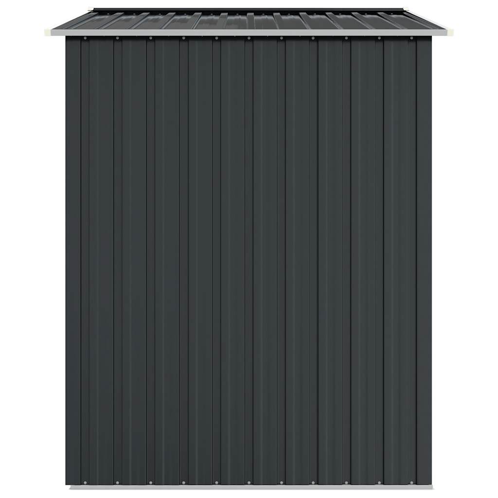 haveskur 205x129x183 cm galvaniseret stål antracitgrå