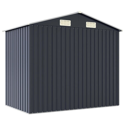 haveskur 205x129x183 cm galvaniseret stål antracitgrå