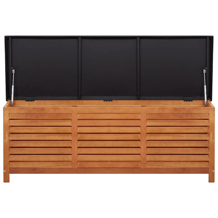 opbevaringskasse til haven 150x50x55 cm massivt eukalyptustræ