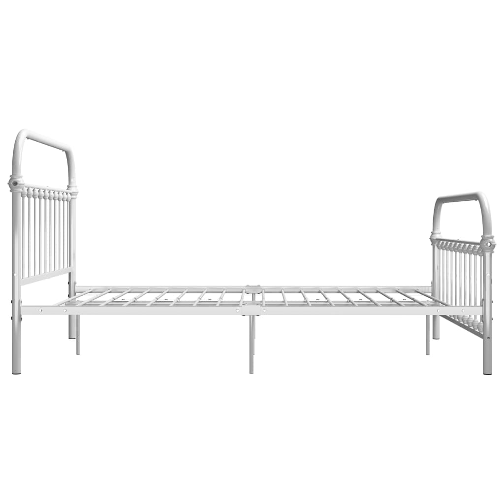 sengestel 160x200 cm metal hvid