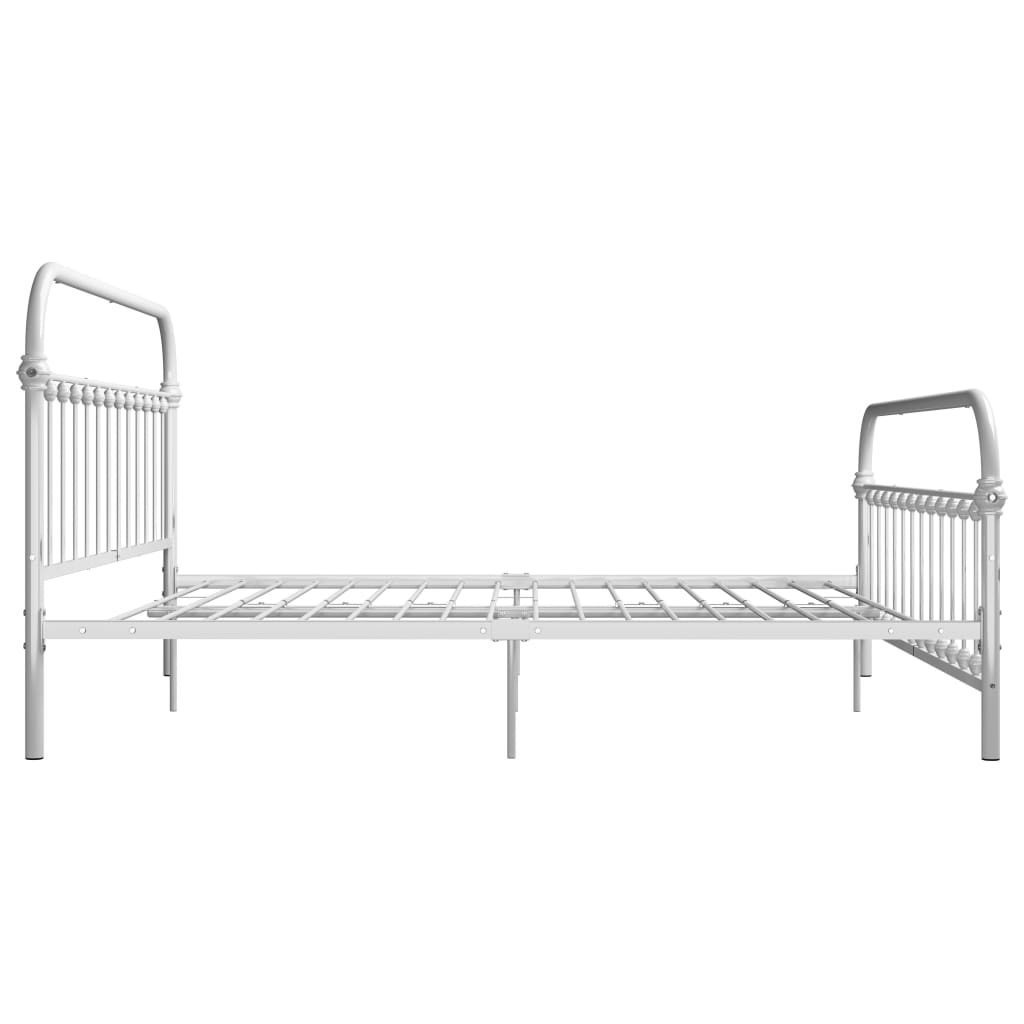 sengestel 180x200 cm metal hvid