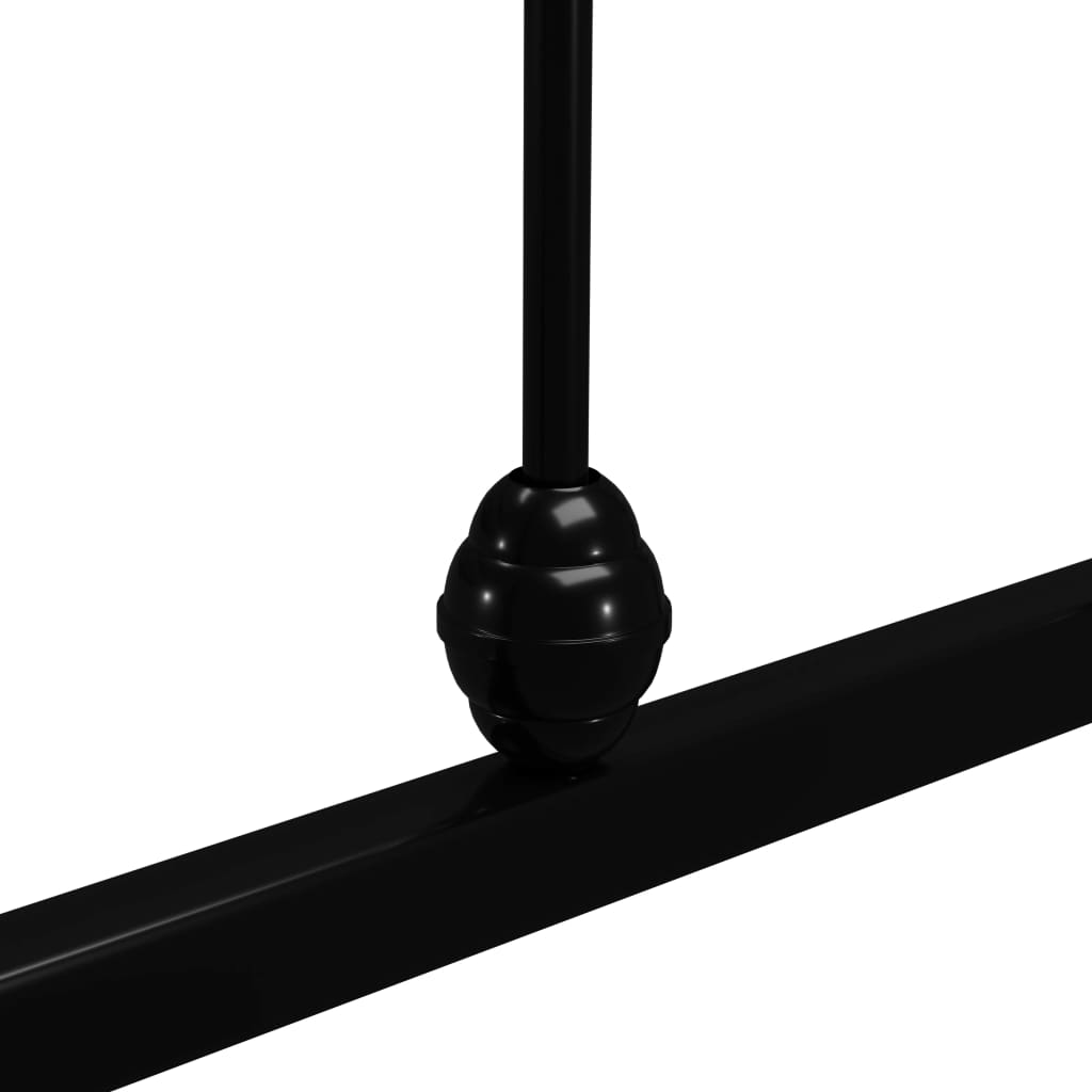 sengestel 100x200 cm metal sort