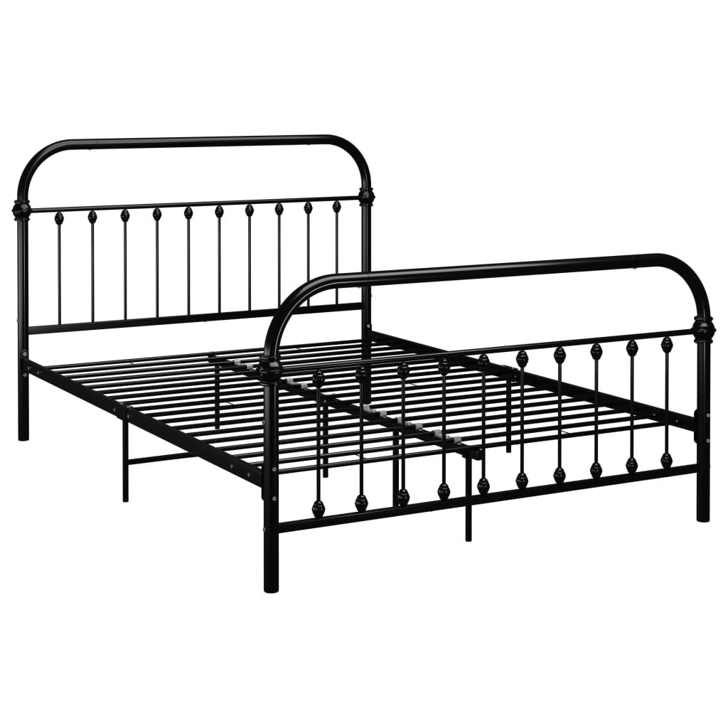 sengestel 120x200 cm metal sort