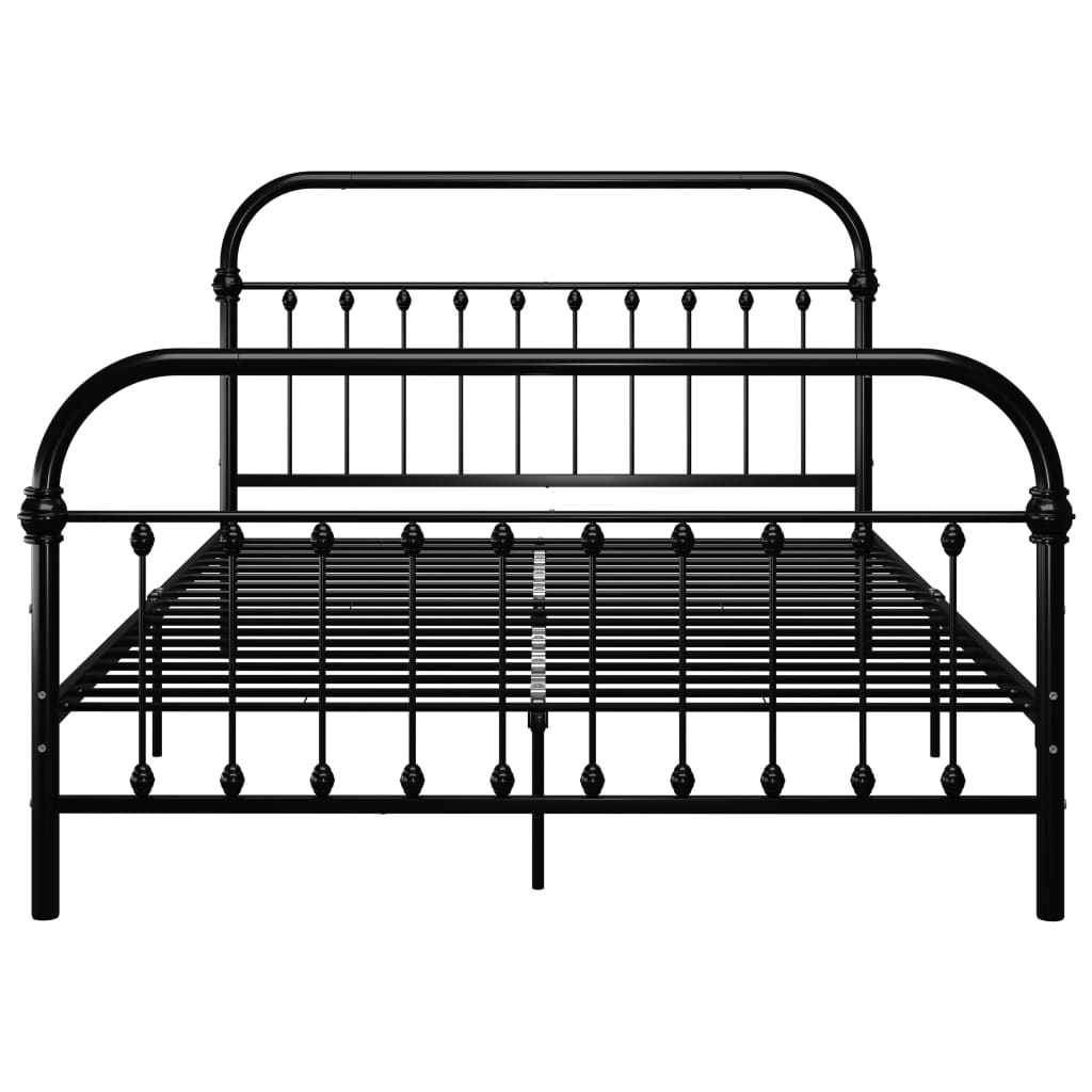 sengestel 120x200 cm metal sort